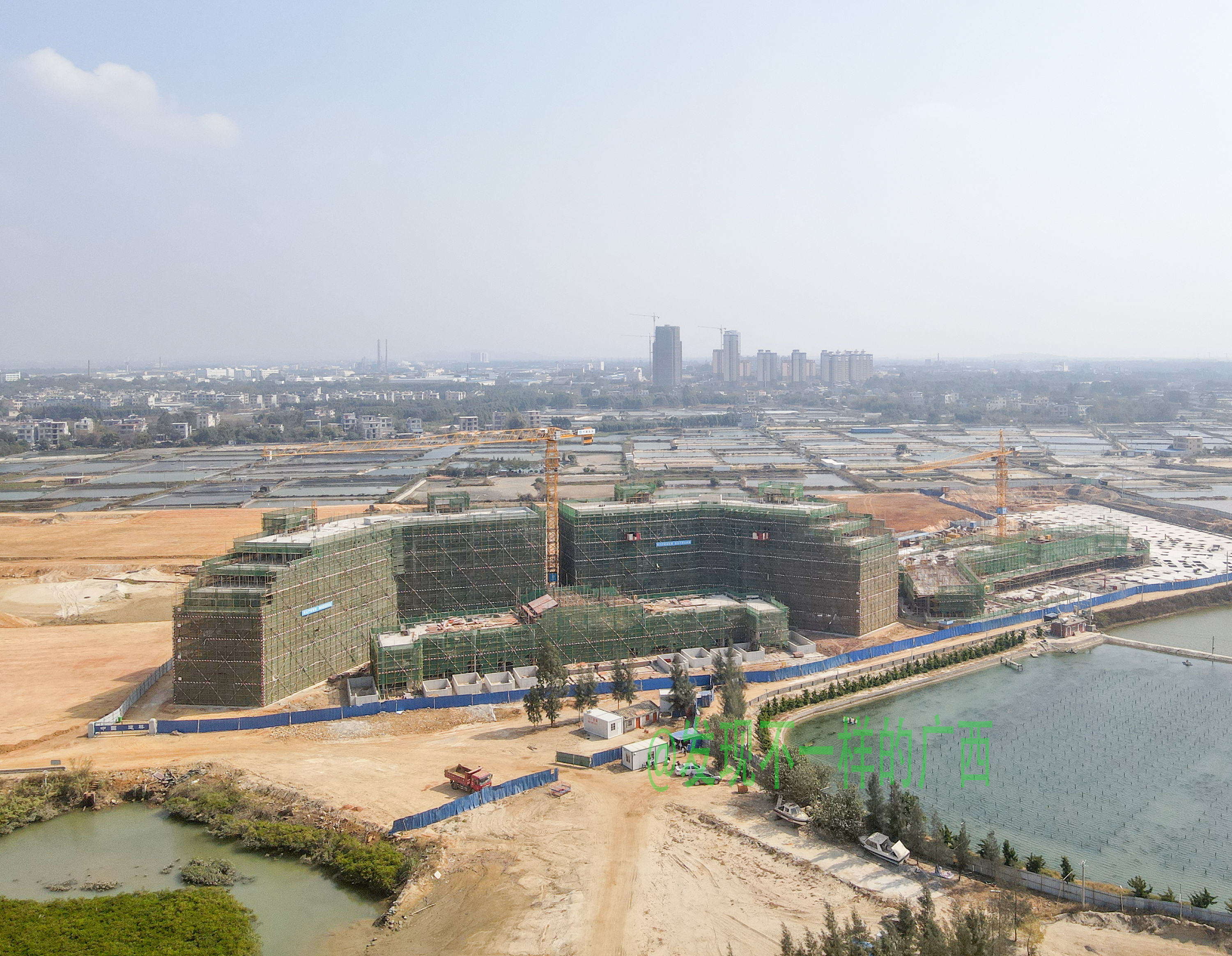 广西合浦县城航拍视频,合浦县最新航拍