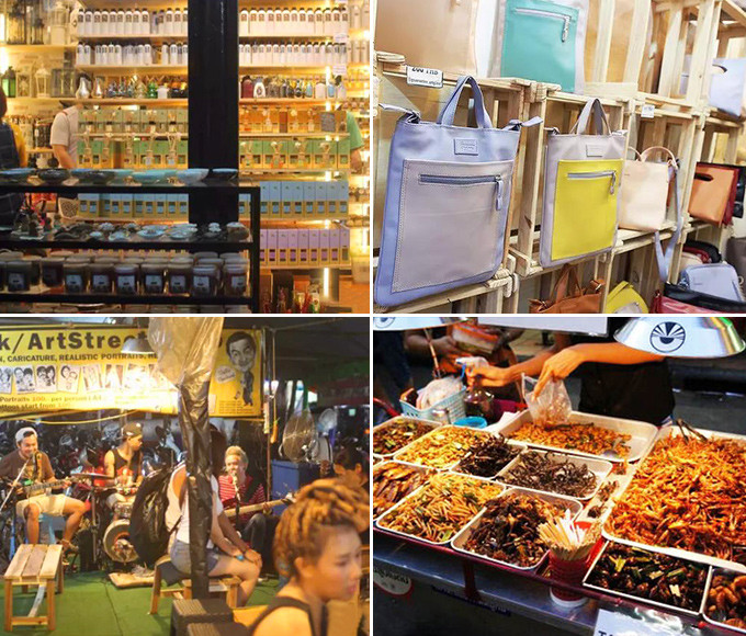 曼谷必打卡泰国菜,asiatique曼谷河畔夜市美食