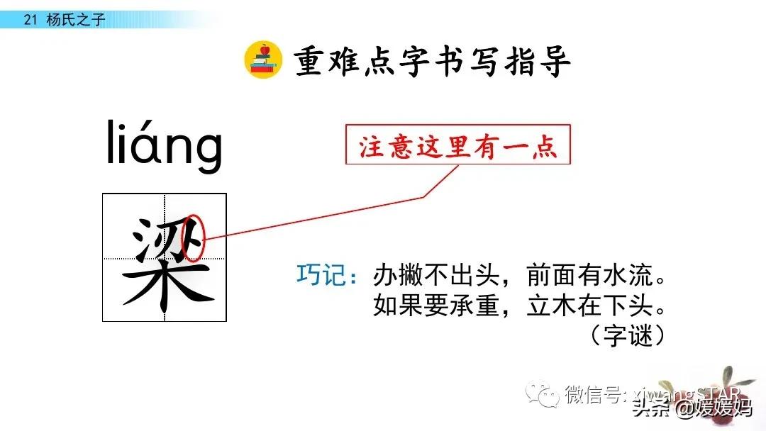部编版五年级语文21杨氏之子教案,五年级下册语文21课杨氏之子笔记