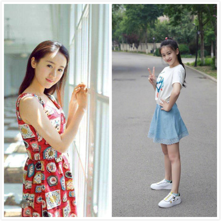 森碟近照曝光11岁身高近1米7,森碟11岁长相