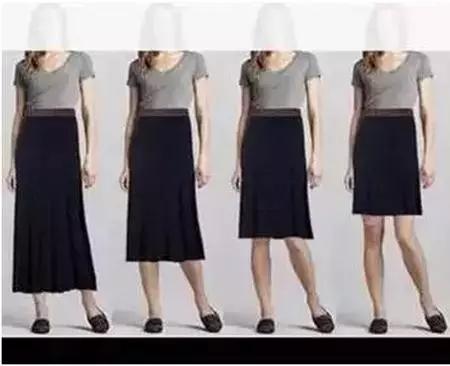 155小个子长裙子最佳长度图,裙子怎么选显瘦