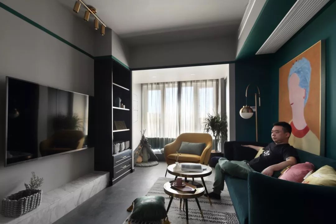 75平现代高级灰轻奢装修风格,75平现代简约风格