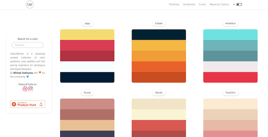 最全设计工具网站,在线配色工具大全