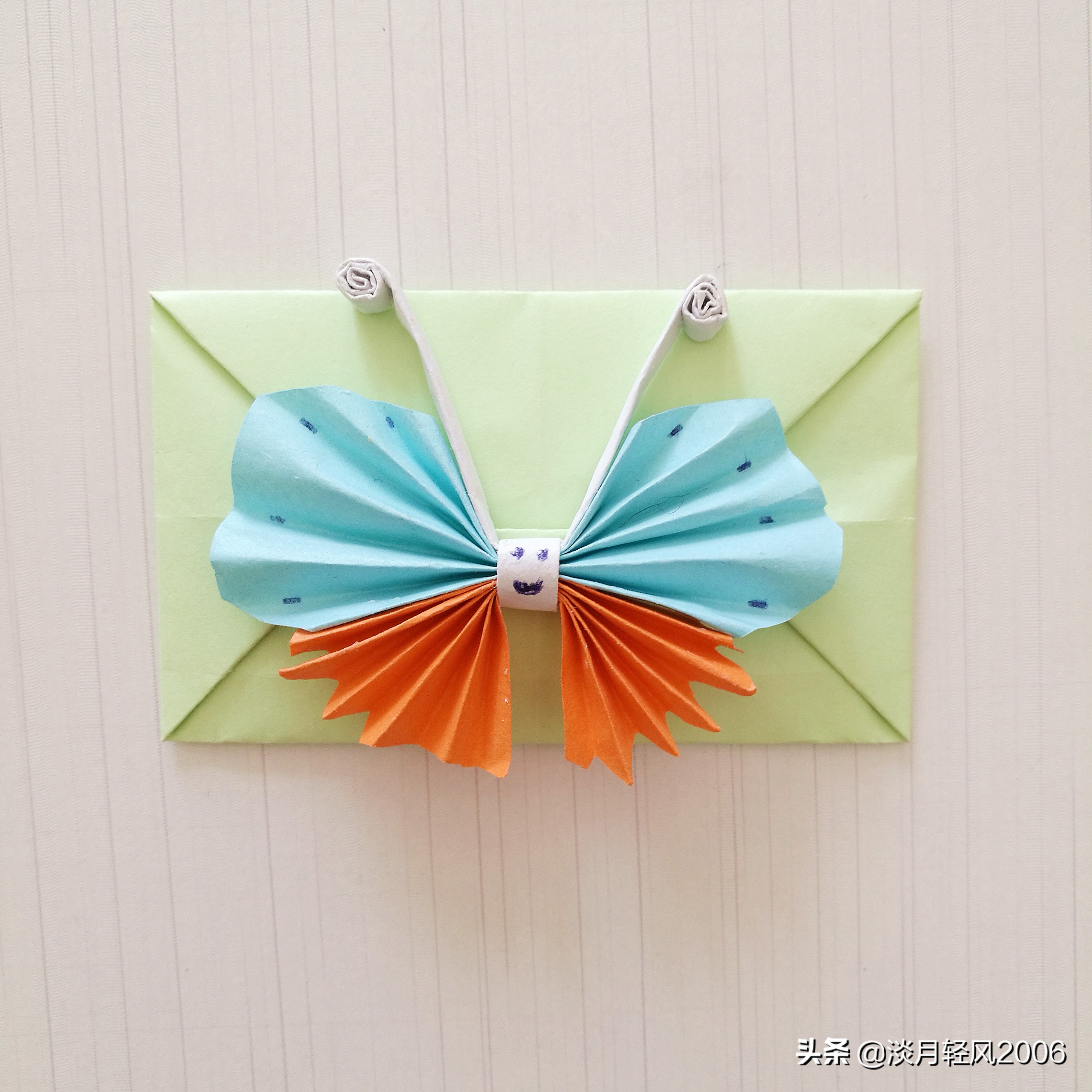 信封折纸正方形,简单信封的手工折法幼儿园