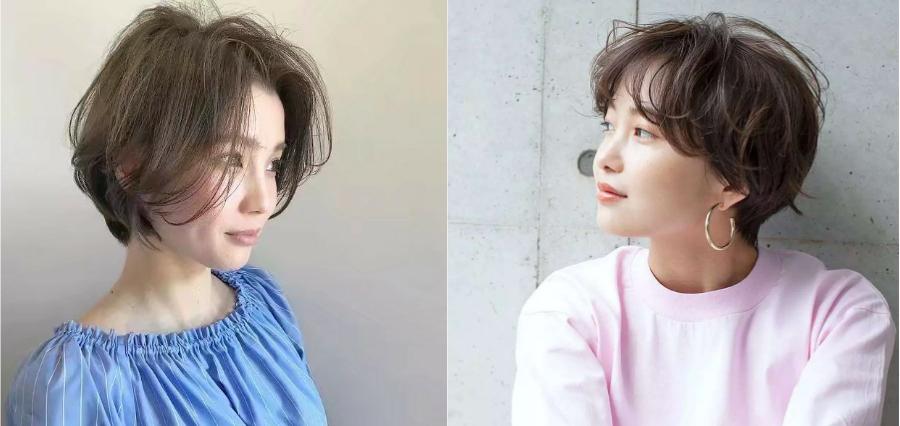 30-40岁有层次方脸发型减龄中长发,发量少细软脸窄适合烫的发型