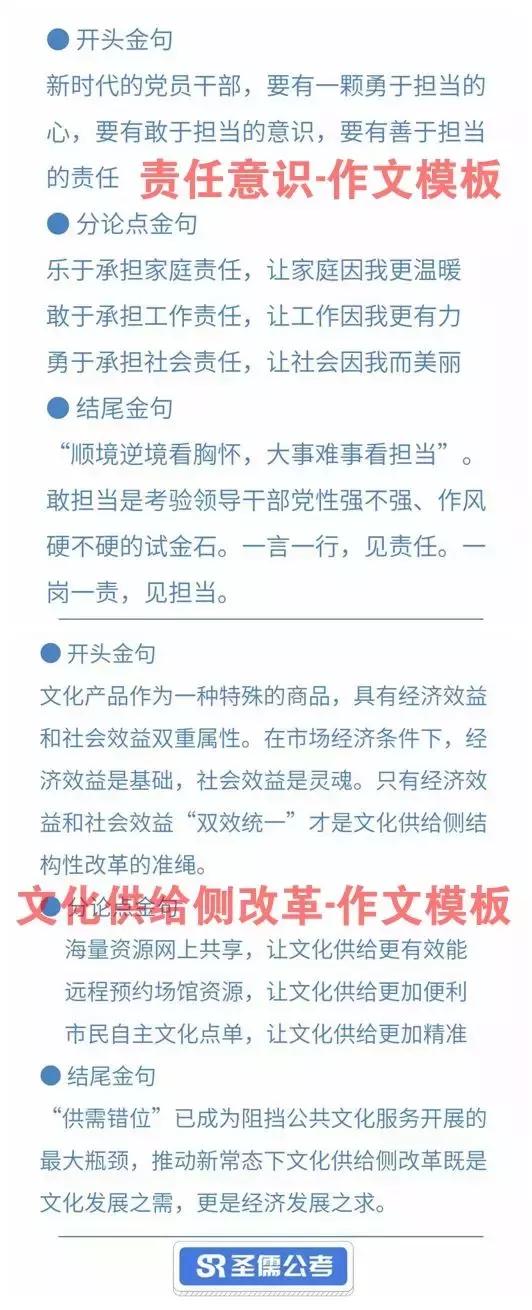 公务员申论作文万能模板,申论作文万能模板背诵