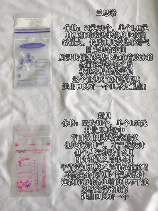 储奶袋保鲜袋测评,有盖子的储奶袋正确使用方法
