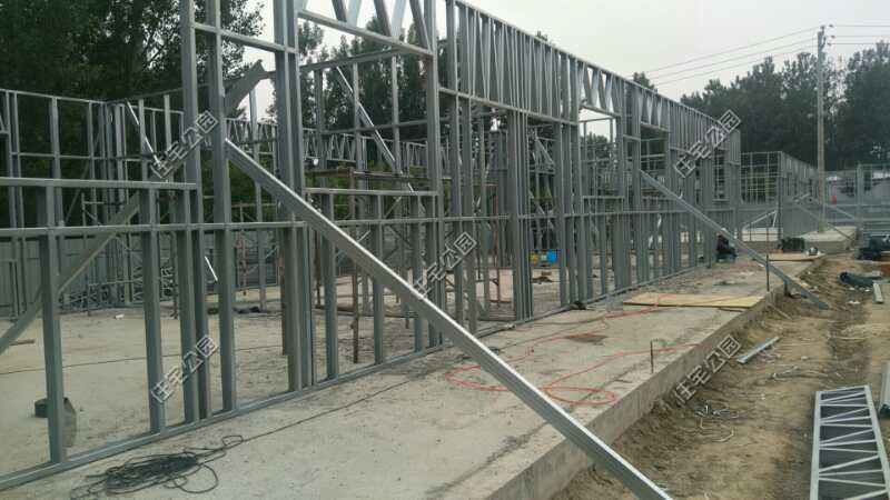 农村一层钢结构建造全过程,钢框架结构楼房建造