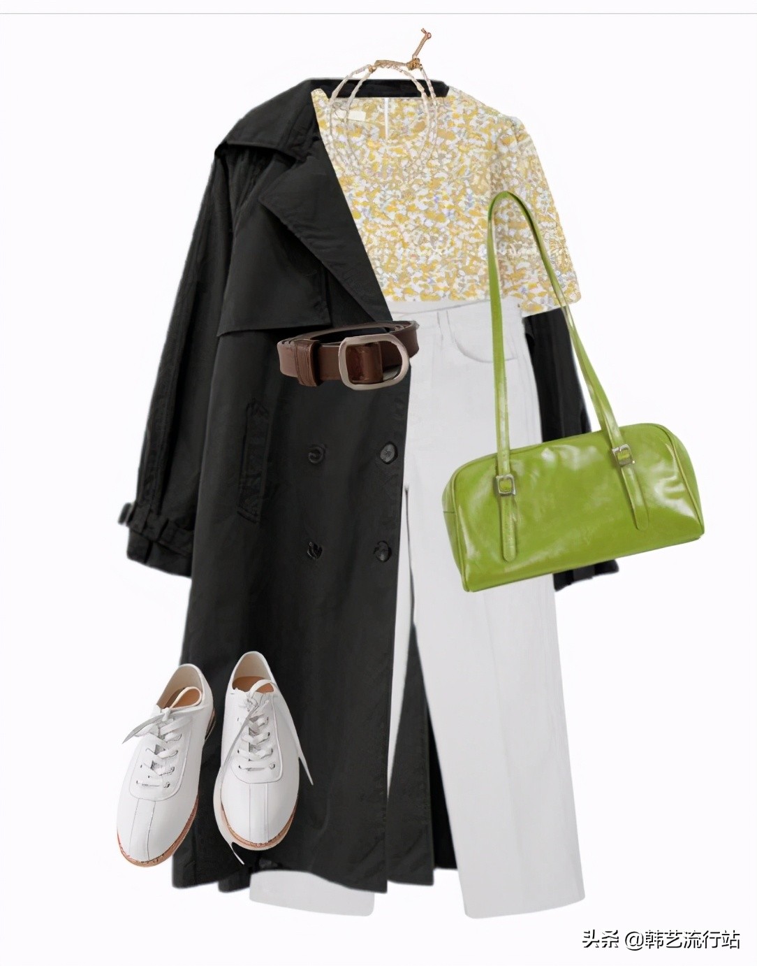 韩国风衣配什么衣服好看,韩系风衣如何穿搭好看