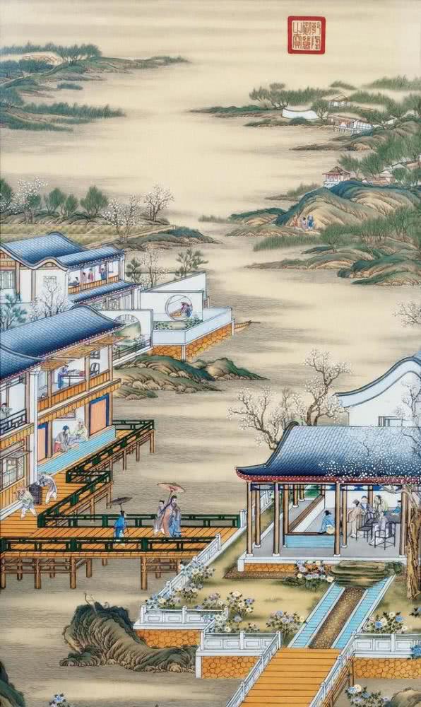 郎世宁雍正十二月行乐图价格,郎世宁雍正十二月行乐图长卷欣赏