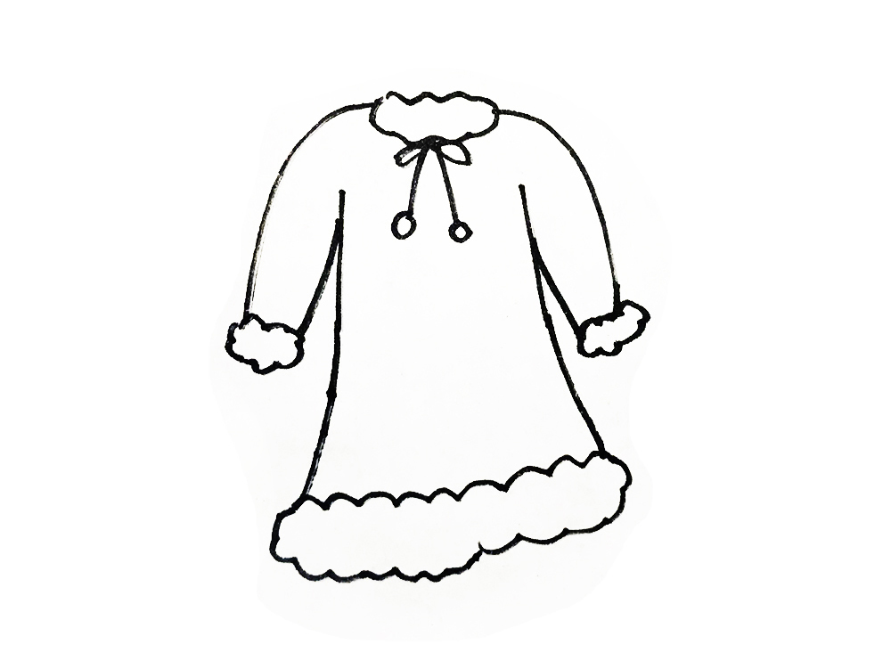 衣服卡通图片简笔画,古代衣服简笔画卡通