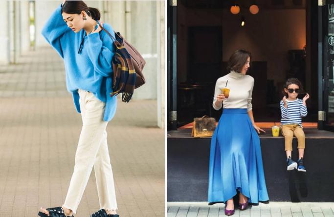 穿衣怎么告别土气,穿搭以蓝色为主