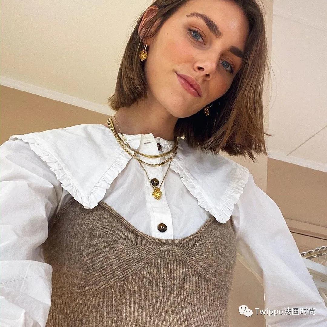 法式小众高级感小衫套装,超级好看的法式小衫