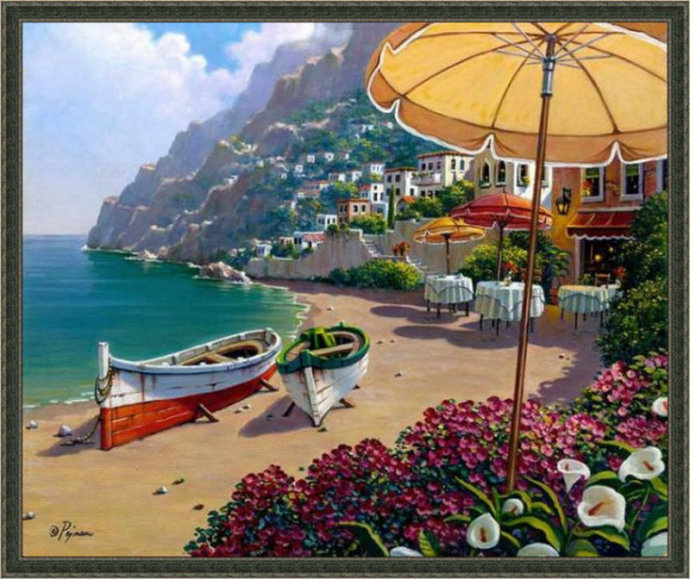 俄罗斯大师唯美风景油画,唯美风景一束花图