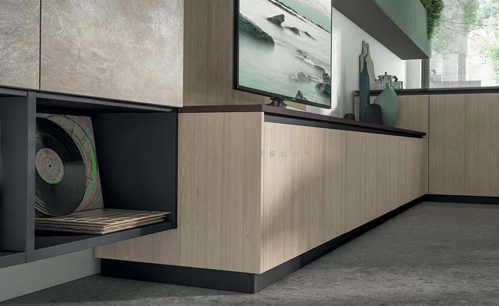 电视柜橱柜整面墙一体,橱柜厨边柜电视柜一体