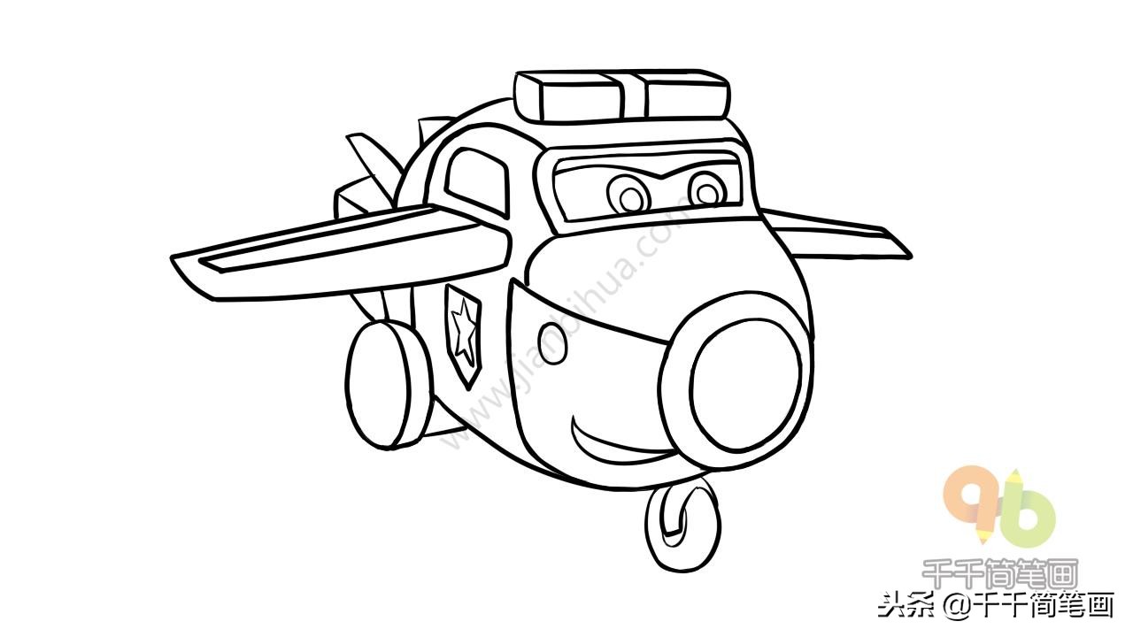 超级飞侠中的所有飞侠简笔画,超级飞侠小猪佩奇简笔画视频