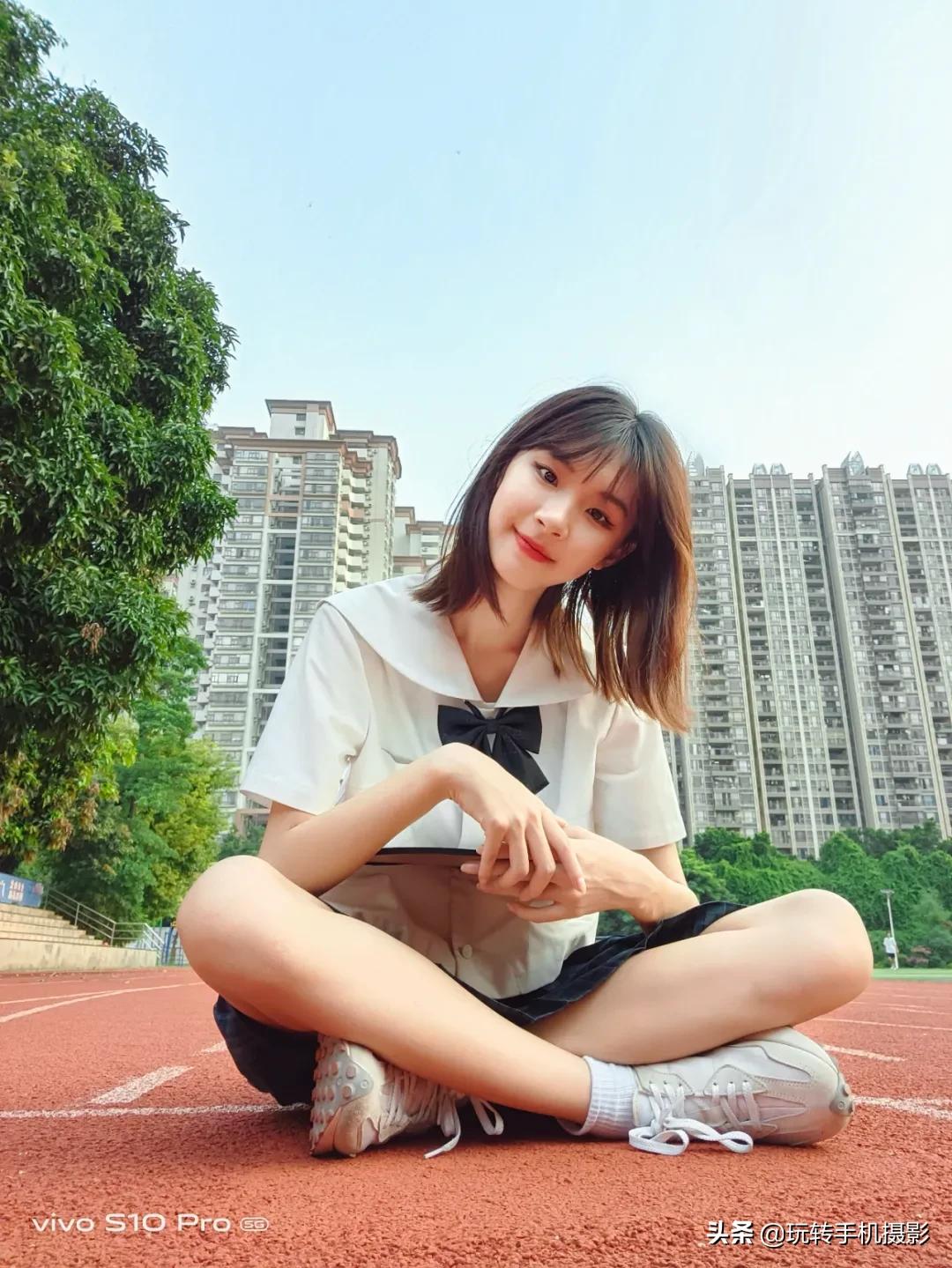 校园风自拍姿势大全,校园小清新自拍