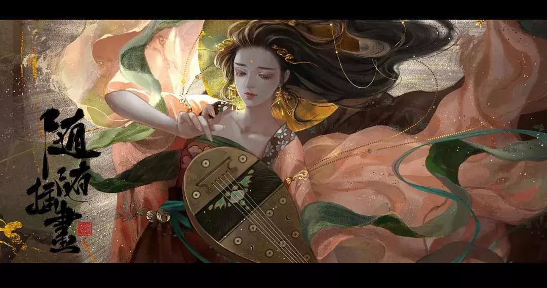 看完她笔下的古风美人,才知英雄难过美人关,一颦一笑让你醉倒