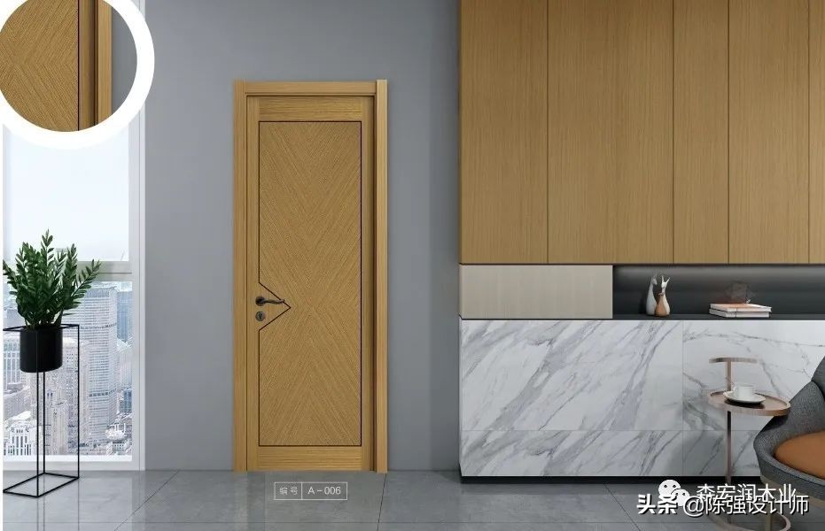 木门简约不失优雅,聚美木门