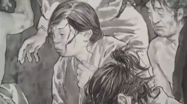 井上雄彦手绘灌篮高手大结局,井上雄彦灌篮高手作画视频