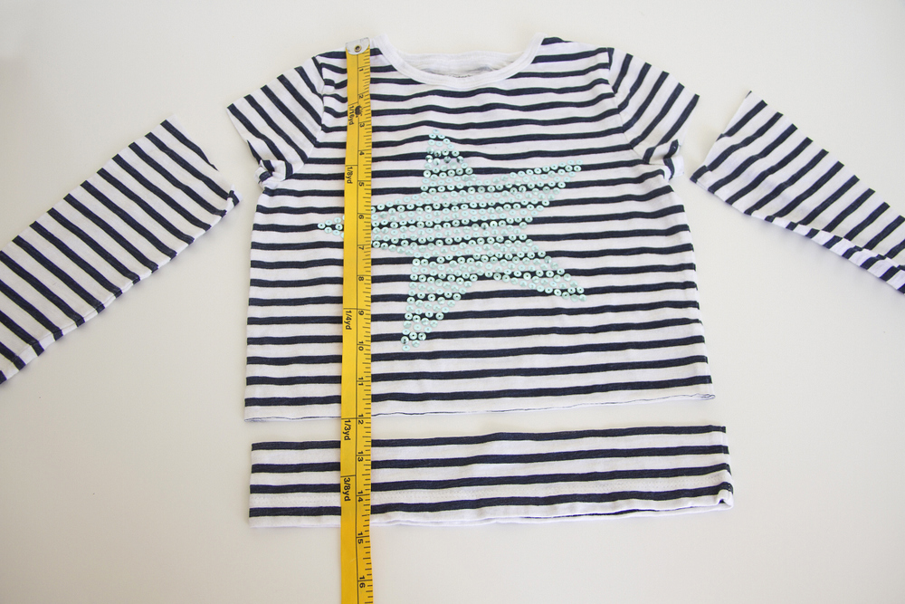 如何把t恤衫变短慢教程,t恤太长怎么能变短又好看