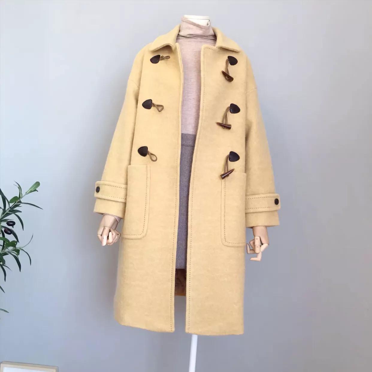 小个子冬天外套适合什么款式,女装外套小个子双面羊绒大衣