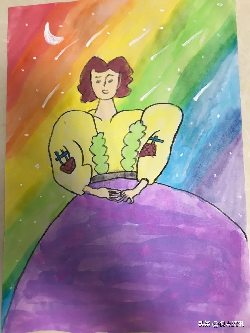 彩色的梦美术画,彩色的梦书法作品