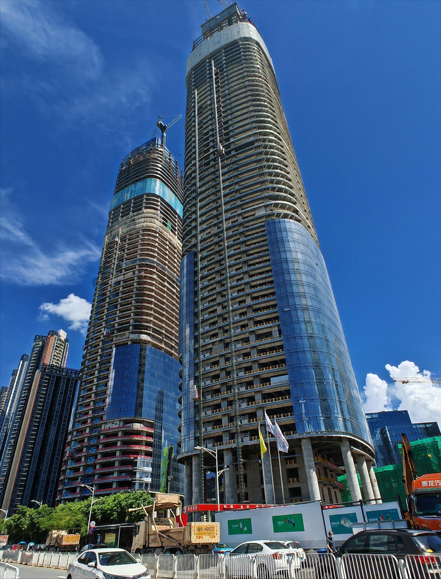 星河雅宝双子塔最新进度,星河雅宝双子塔竣工时间