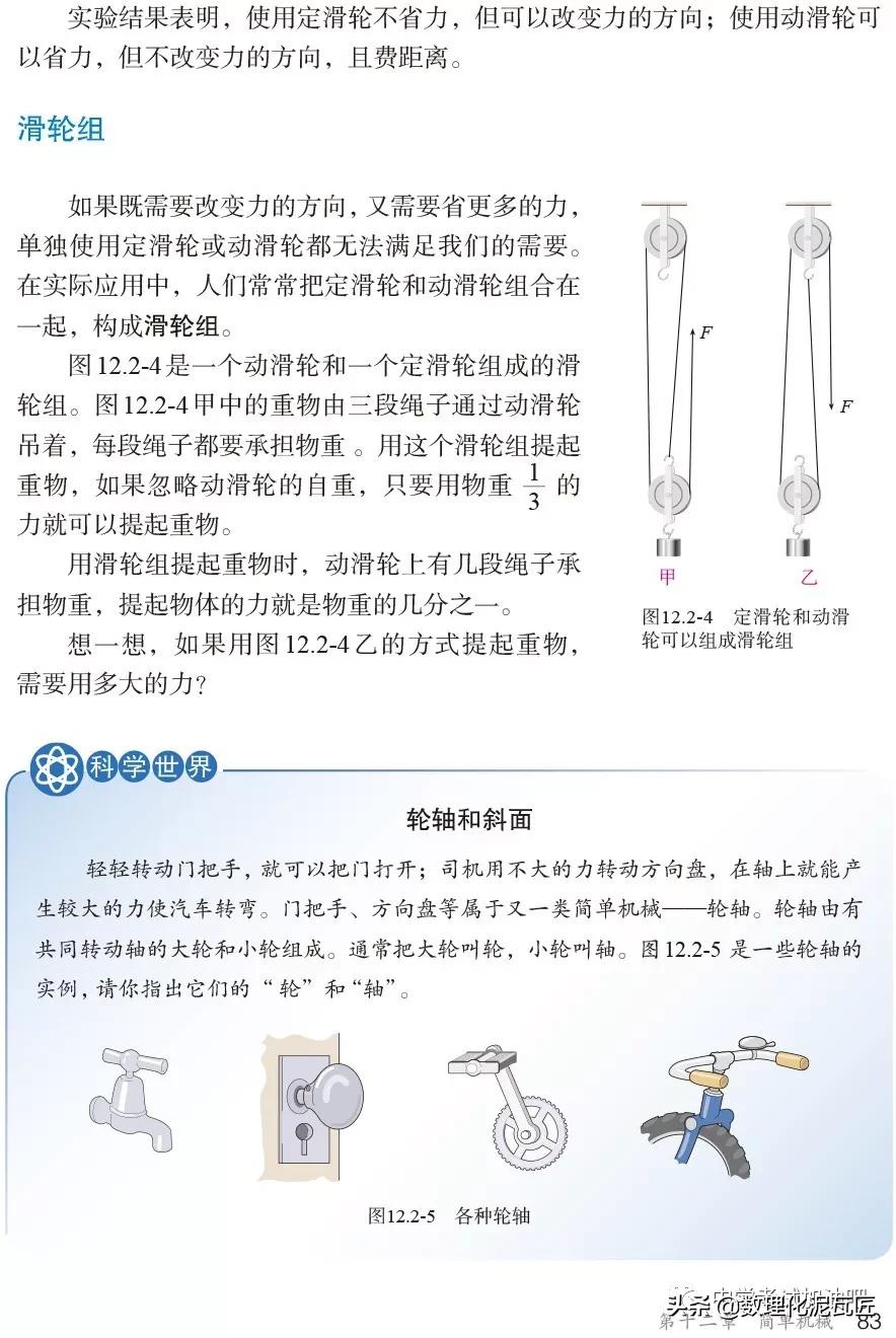 寒假八年级物理预习教辅,人教版八年级下册物理预习笔记
