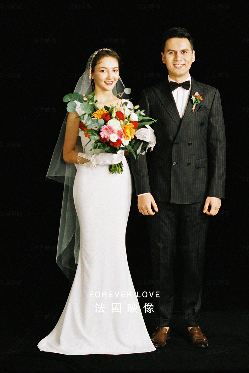 北海拍婚纱照短发,短发新娘婚纱照