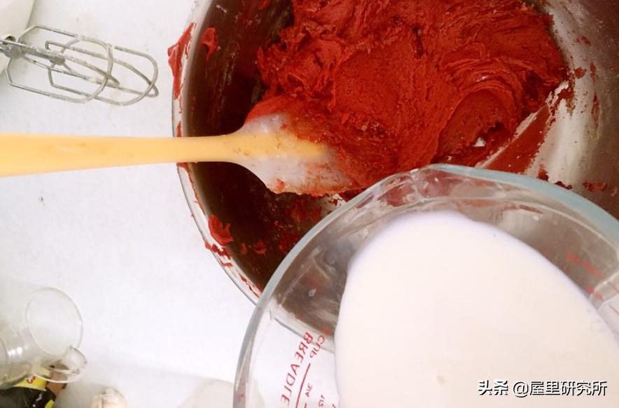 红丝绒蛋糕家用烤箱,小烤箱红丝绒酸奶蛋糕