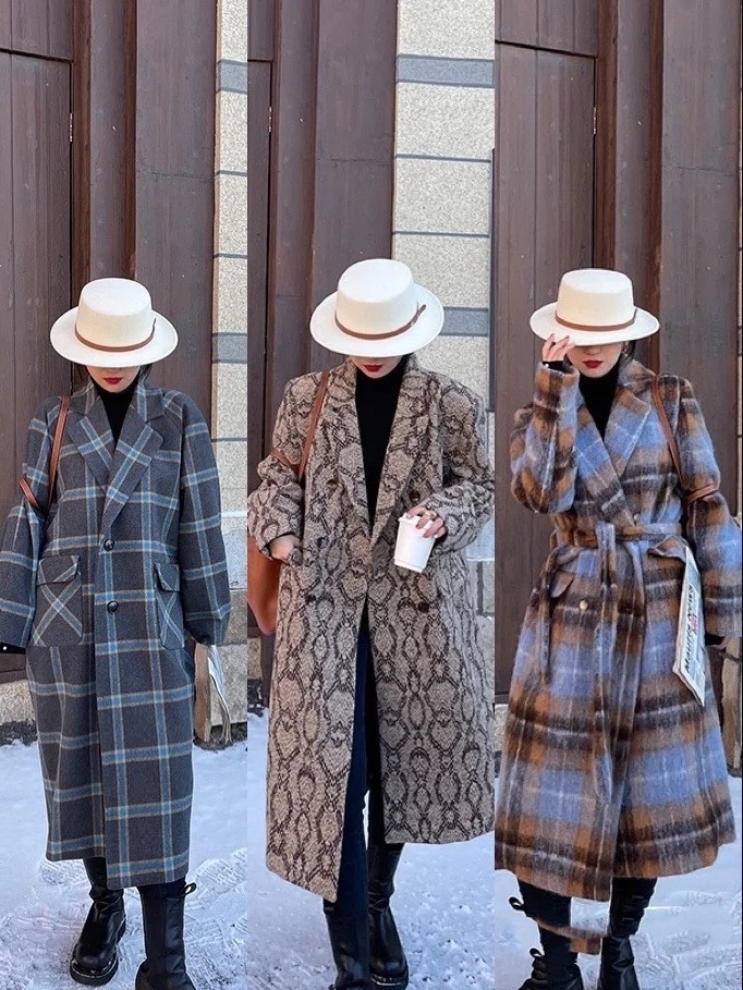 22套初秋洋气的韩系甜酷风穿搭,冬季不露腿韩系穿搭显瘦