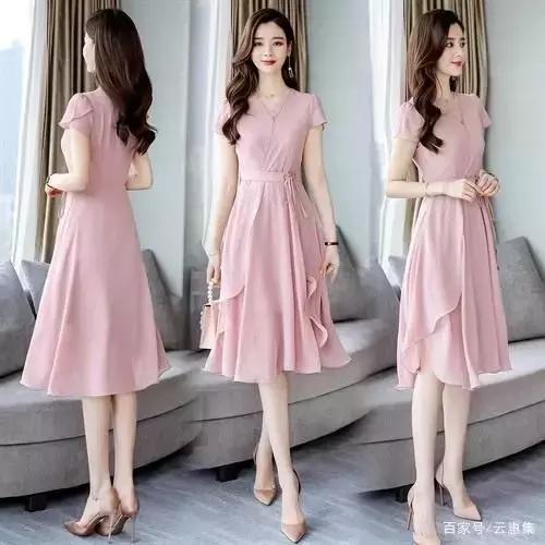 这3条基础款连衣裙超适合夏天穿,雪纺连衣裙让你穿出女神范