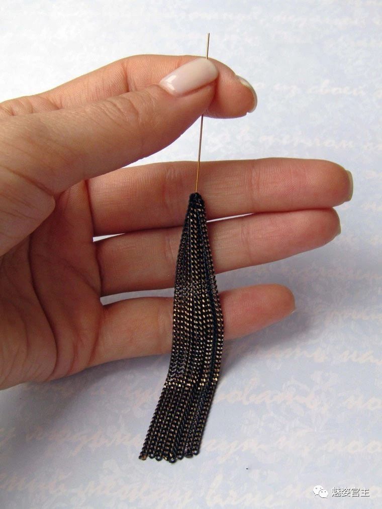 珠宝店的真丝流苏耳环，3步教你轻松完成