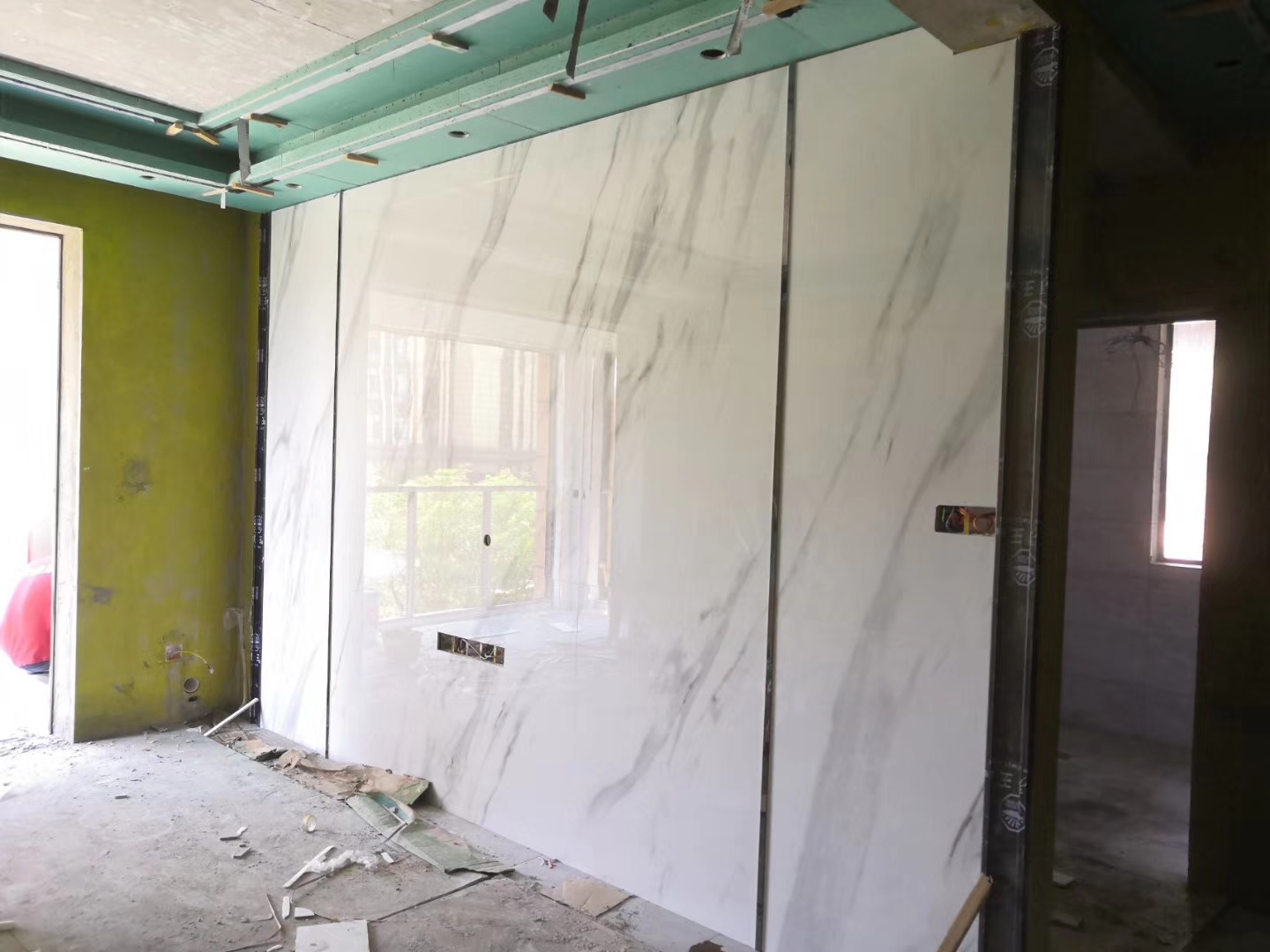 石材背景墙瓷砖颜色搭配效果图,极简大理石瓷砖背景墙效果图