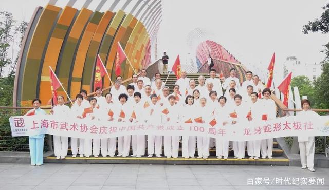 建党周年武术表演,上海太极拳建党100年表演