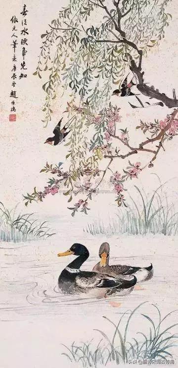 惠崇春江晚景二首古诗苏轼,朗读古诗惠崇春江晚景宋朝苏轼