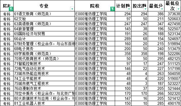 山东十大专科学校排名最好的专业,山东专科排名纯专科