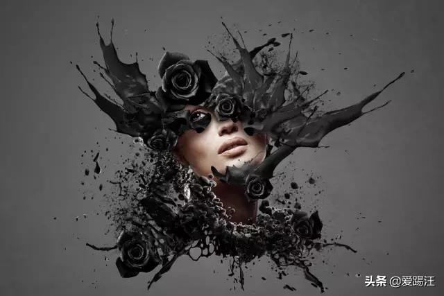 ps如何做成古风水墨晕染特效教程,ps设计复古烟雾效果人像海报教程