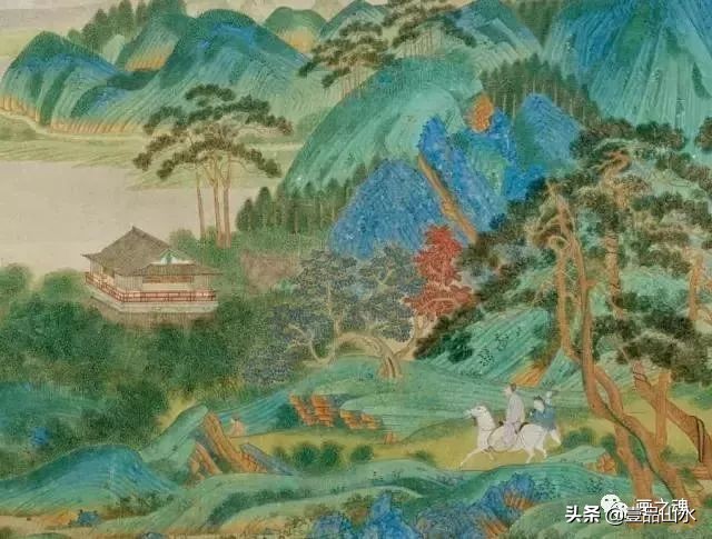 历代名家青绿山水画作品,历代青山绿水经典国画精品欣赏