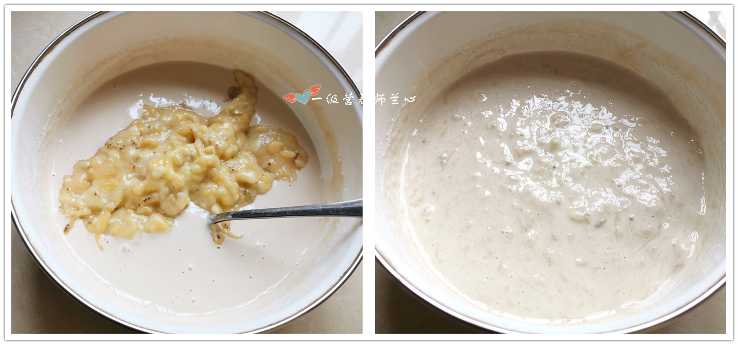 香蕉薄饼的做法儿童早餐,香蕉薄饼不加奶