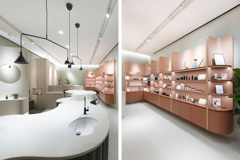 42㎡香港BeautysaurOrganics美妆旗舰店设计|BeanBuro