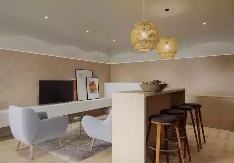 客厅餐厅二合一装修图,复古式客厅餐厅连在一起怎么设计