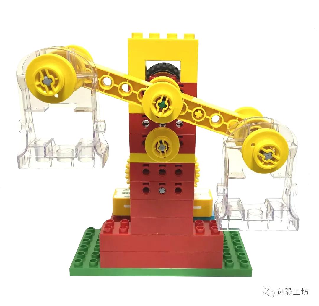 乐高大颗粒游乐园搭建过程,乐高游乐园场景的搭建