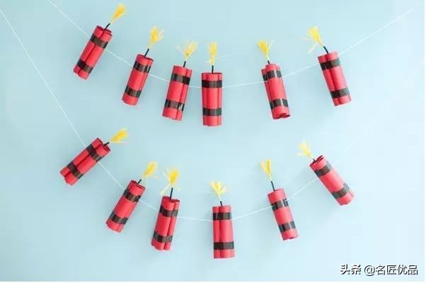 元旦手工彩纸鞭炮,元旦节手工鞭炮