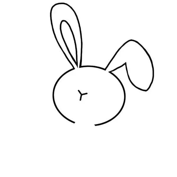 兔子萌萌哒图片简笔画,可爱动物简笔画萌萌哒兔子