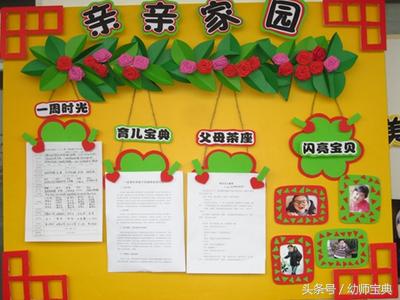 有趣的家园联系栏,黑白格家园联系栏环创简单大方