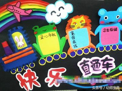 有趣的家园联系栏,黑白格家园联系栏环创简单大方