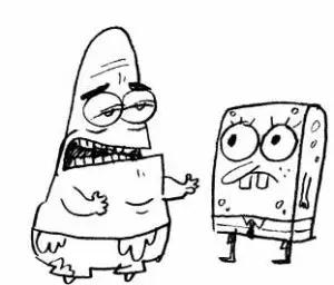 海绵宝宝说以前的你笑得好开心,海绵宝宝说你不开心就到此为止吧