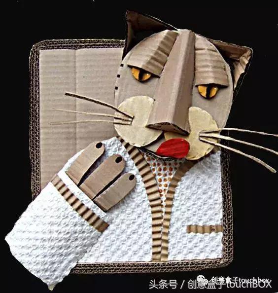 用废纸箱做美丽的娃娃,废纸板做娃娃的东西